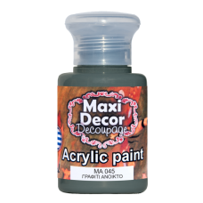 Ακρυλικό Χρώμα 60ml Maxi Decor Γραφίτης Ανοιχτός MA045_MA045060